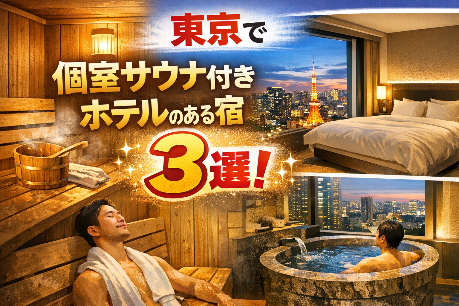 東京で個室サウナ付きホテルのある宿3選！