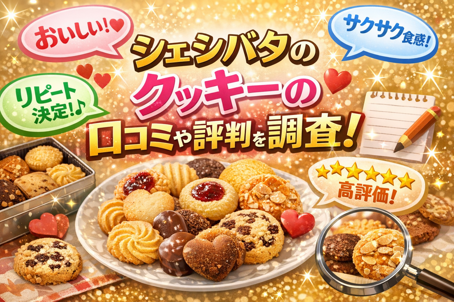 シェシバタのクッキーの口コミや評判を調査！味や食感の評価や特徴もご紹介