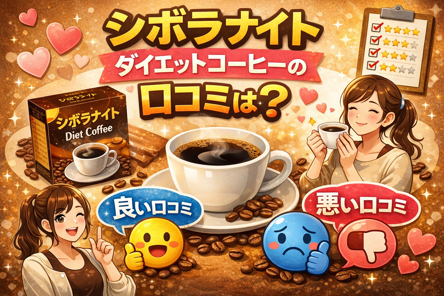 シボラナイトダイエットコーヒーの口コミは？効果や実際の評判を調査